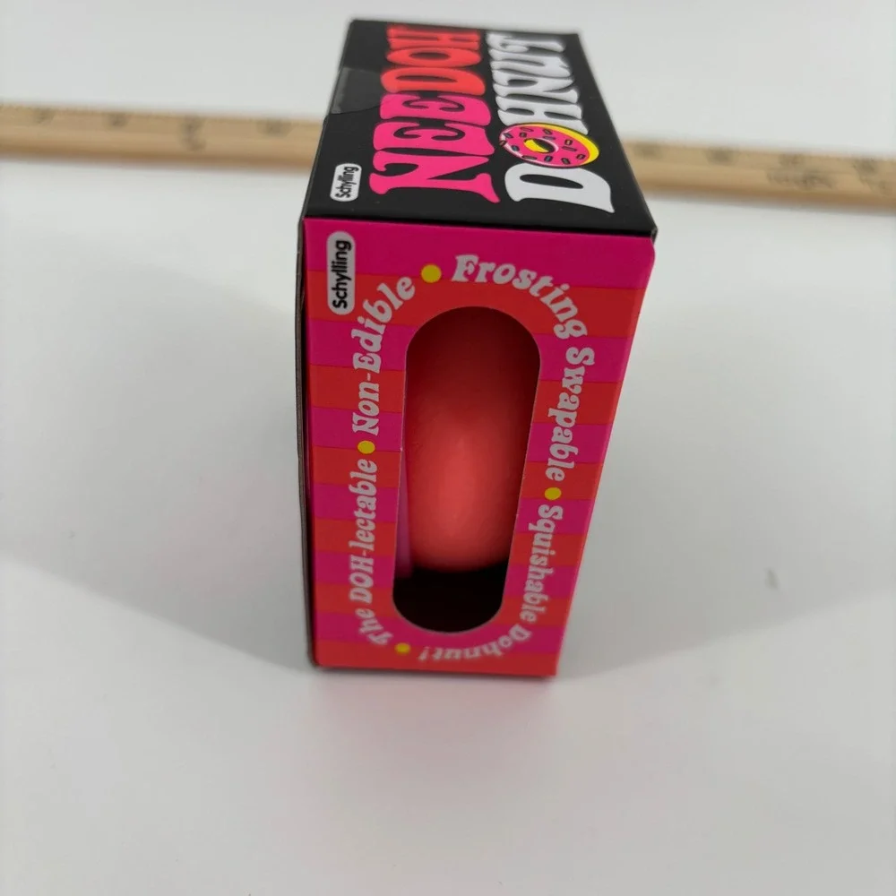 Schylling NeeDoh Dohnut Fidget Toy Kids OS Pink Squishy Stress Relief
